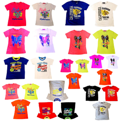 Jungen Mädchen T-Shirts Oberteile Mix, Gr. 2-12 J. je 2,60 EUR