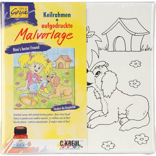 28620349, Keilrahmen mit Malvorlage, Kindermotive zum