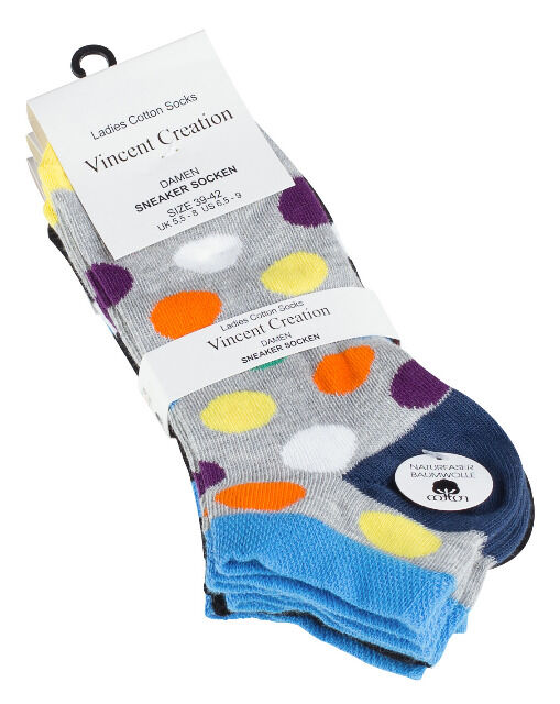 Vincent Creation® Damen Sneakersocken 