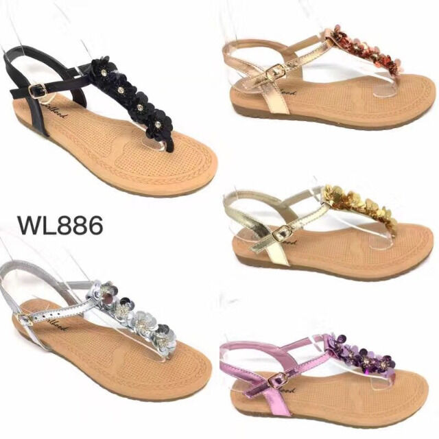 Ladies summer sandals slip-on shoes
