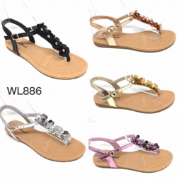 Ladies summer sandals slip-on shoes