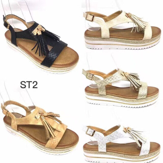 Damen Sommer Sandalen Slipper Schuhe