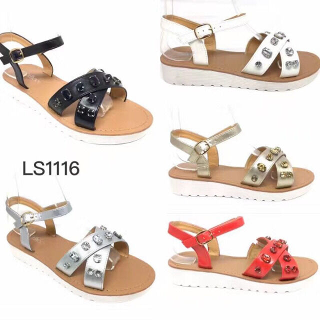 Damen Sommer Sandalen Slipper Schuhe