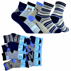 Kinder Jungen Mädchen Socken Baumwolle MIX Gr. 17-36 für 0,29 EUR