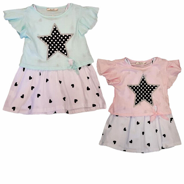 Kinder Mädchen Sets Oberteil plus Rock 4-14 J. je Set 6,50 EUR