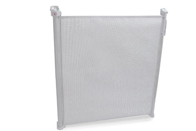 Lionelo Tulia Baby Tür- u. Treppenschutzgitter weiß Sturzsicherung Rollo einrollbar 0-140 cm