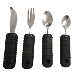 Biegbares Essbesteck Supergrip biegsam für Senioren mit extra großen Griffen