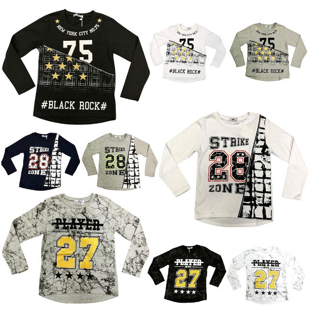 Kinder Jungen Shirts Langarm Oberteile Sweater für 4-12 J. je 4,75 EUR