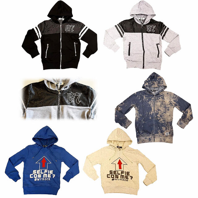 Kinder Oberteile Sweater Hoody Zipper Gr. 4-14 J. je 5,95 EUR