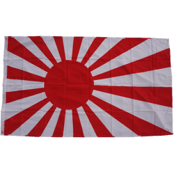 Flagge Japan Krieg 90 x 150 cm Fahne mit 2 Ösen 100g/m² Stoffgewicht