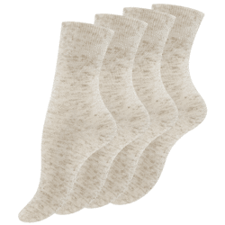 Damen Baumwoll-Leinen Söckchen 