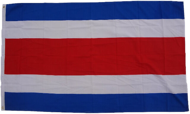 Flagge Costa Rica 90 x 150 cm Fahne mit 2 Ösen 100g/m² Stoffgewicht