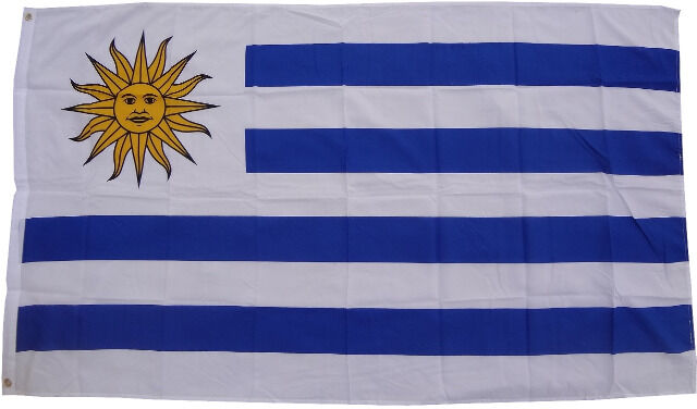 Flagge Uruguay 90 x 150 cm Fahne mit 2 Ösen 100g/m² Stoffgewicht