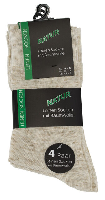 Herren Baumwoll-Leinen Socken 