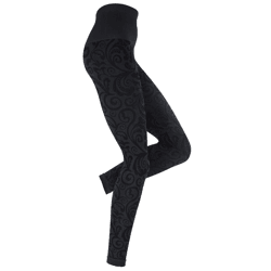yenita® figurformende Slim-Leggings mit Jacquard-Muster