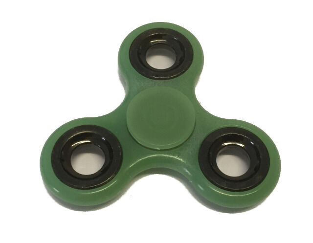 Fidget Finger Hand Spinner Glow in the Dark mit Profi Kugellager 4 Farben fluoreszierend gelb grün blau rot Kreisel
