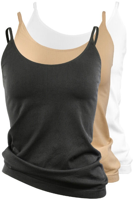 yenita® seamless Damen Unterhemd mit Spaghettiträgern