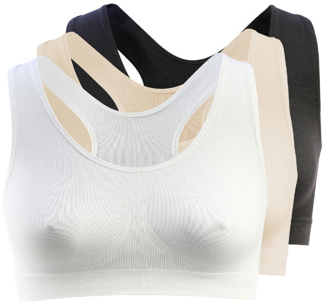 yenita® seamless Damen Bustier mit breiten Trägern