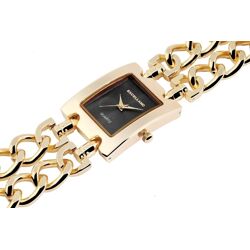 Excellanc 1519 Damen Armbanduhr Farbe gelbgold mit Metall Kettenarmband