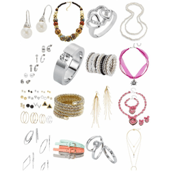 Accessoires Mix - Kette Armband Ohrringe Gürtel Ringe
