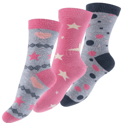 Kinder Baumwollsocken mit Sternen, Herzen und Punkten