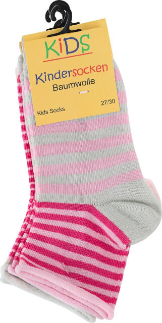 Kinder Baumwollsöckchen mit Rollrand 
