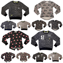 Kinder Jungen Mädchen Shirts Langarm Sweater für 4-14 J. je 5,95 EUR