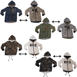 Kinder Kapuzen Wende Jacken 4-12 J. für 12,95 EUR