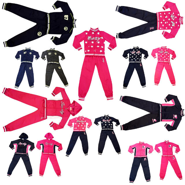 Mädchen Jungen Jogging Freizeit Sport Anzüge für 4-14 J. je 8,75 EUR