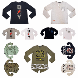 Kinder Jungen Shirts Langarm Sweater für 6-16 J. je 4,75 EUR