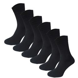 12 Paar Classic Socken Strümpfe aus Baumwolle in schwarz Größe 39-42 Herrensocken Damensocken Socke Strümpfe Strumpf