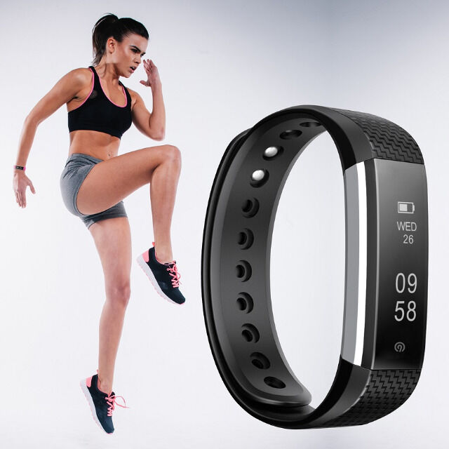 NINETEC Smartfit F3HR Fitnesstracker mit Herzfrequenzmessung für
