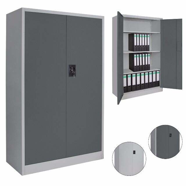 Spind Büroschrank Aktenschrank 140 x 85 x 39 cm
