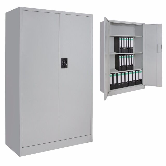 Spind Büroschrank Aktenschrank 140 x 85 x 39 cm