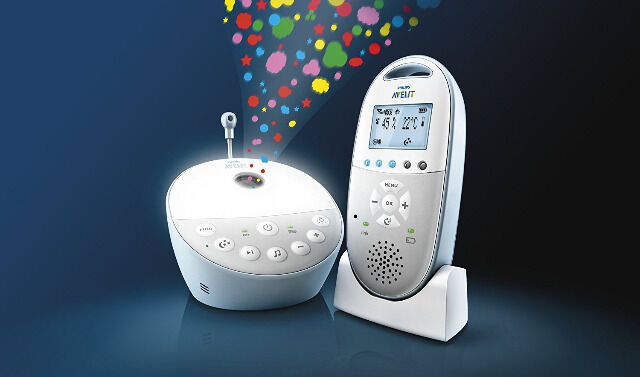 Philips Avent SCD580/00 Babyphone mit Sternenhimmel Projektor Nachtlicht Babyfone