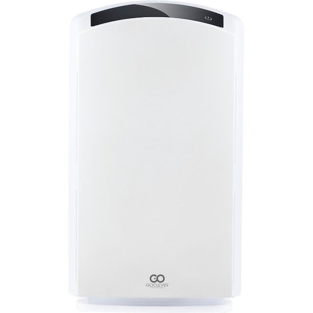 GoClever Cristal Air Pro Luftreiniger 60W bis 60m² mit 3-fach Filter HEPA Aktivkohle Luftaufbereiter Luft Luftreinigung Astma Staub Allergie Allergiker