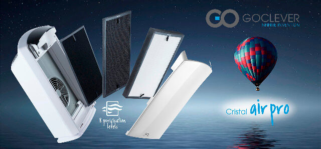 3-fach Filter Set für GoClever Cristal Air Pro Luftreiniger Lufterfrischer HEPA Aktivkohle Filter Ersatzfilter Alergiker Allergie Staub Atem Luft Luftaufbereiter 