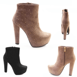 Damen Herbst Winter Stiefeletten Schuhe