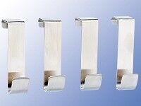 Infactory Türhaken aus Edelstahl im 4er-Set universell