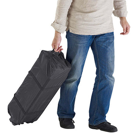 Lionelo Sven Plus Baby Reisebett mit Wickeltisch braun Kinderbett Babybett Bett Kind Kinder Baby Babies Eltern Vater Mutter Schlafen 