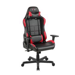SYNO Gaming Chair Bürostuhl Drehstuhl Chefsessel in rot schwarz Stuhl Bürosessel Rennsitz Spielen Zockerstuhl