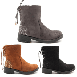 Damen Herbst Winter Stiefeletten Schuhe