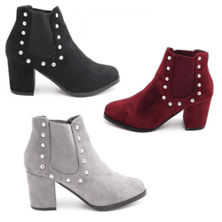 Damen Herbst Winter Stiefeletten Schuhe