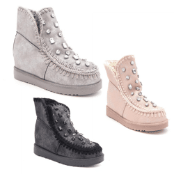 Damen Herbst Winter Stiefeletten Schuhe