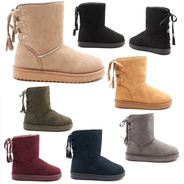 Damen Schnee Winter Stiefel Boots Schuhe