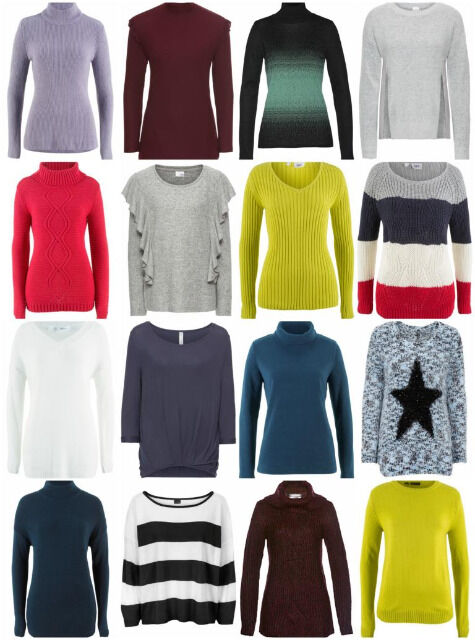 Damen Herbst Winter Mode Textilien Mix - Strick Pullover Sweater Langarm Shirts etc