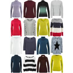 Damen Herbst Winter Mode Textilien Mix - Strick Pullover Sweater Langarm Shirts etc