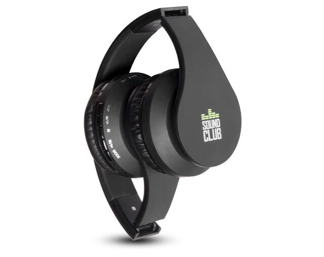 GoClever Sound Club Urban Bluetooth Over-Ear Headphone Kopfhörer mit Super Bass SD Radio faltbar Musik Radio FM UKW Bluetooth Freisprechfunktion microSD Karte Kartenleser