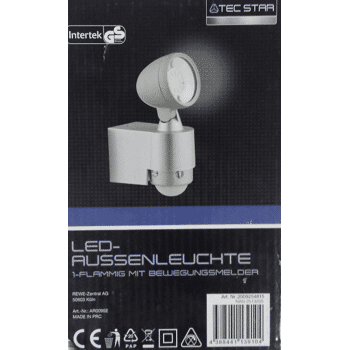 Tec Star Led Aussenleuchte Mit Bewegungsmelder 1 Flammig 15371901 Restposten De