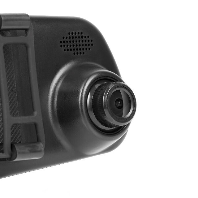 GoClever Einparkhilfe HD Rückspiegel Dashcam mit G-Sensor, Display & Rückfahrkamera Autokamera Kamera Cam Parken Parkhilfe Rückfahrwarner Rückfahrhilfe Auto KfZ Wohnmobil Spiegel Monitor